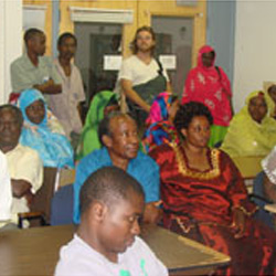 Somali Bantu students in citizenship classroom